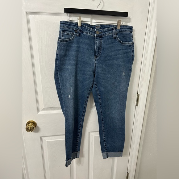 Kut from the Kloth Dark Blue Ankle Jeans - Picture 1 of 8